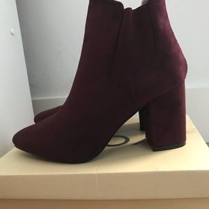 Burgundy Ankle Boots by YOKI